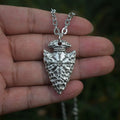 12PCS Nordic Viking Vegvisir Rune Pendant Retro Stone Spearhead Men Necklace Viking Amulet Jewelry